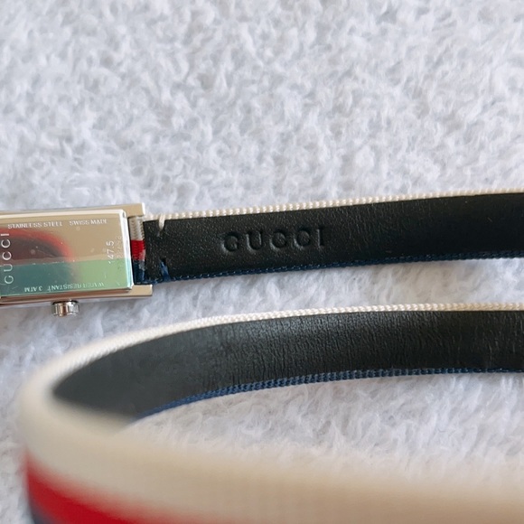 Authentic Gucci G-Frame Multicolored Dial Quartz Nylon Women's Watch - Picture 10 of 16